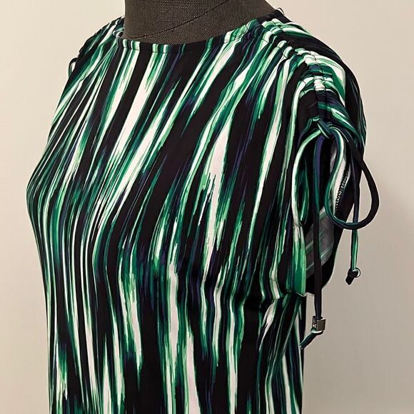 Michael Kors Women's Multicolor Cinched Shoulder Sleeveless Top - Picture 5 of 8